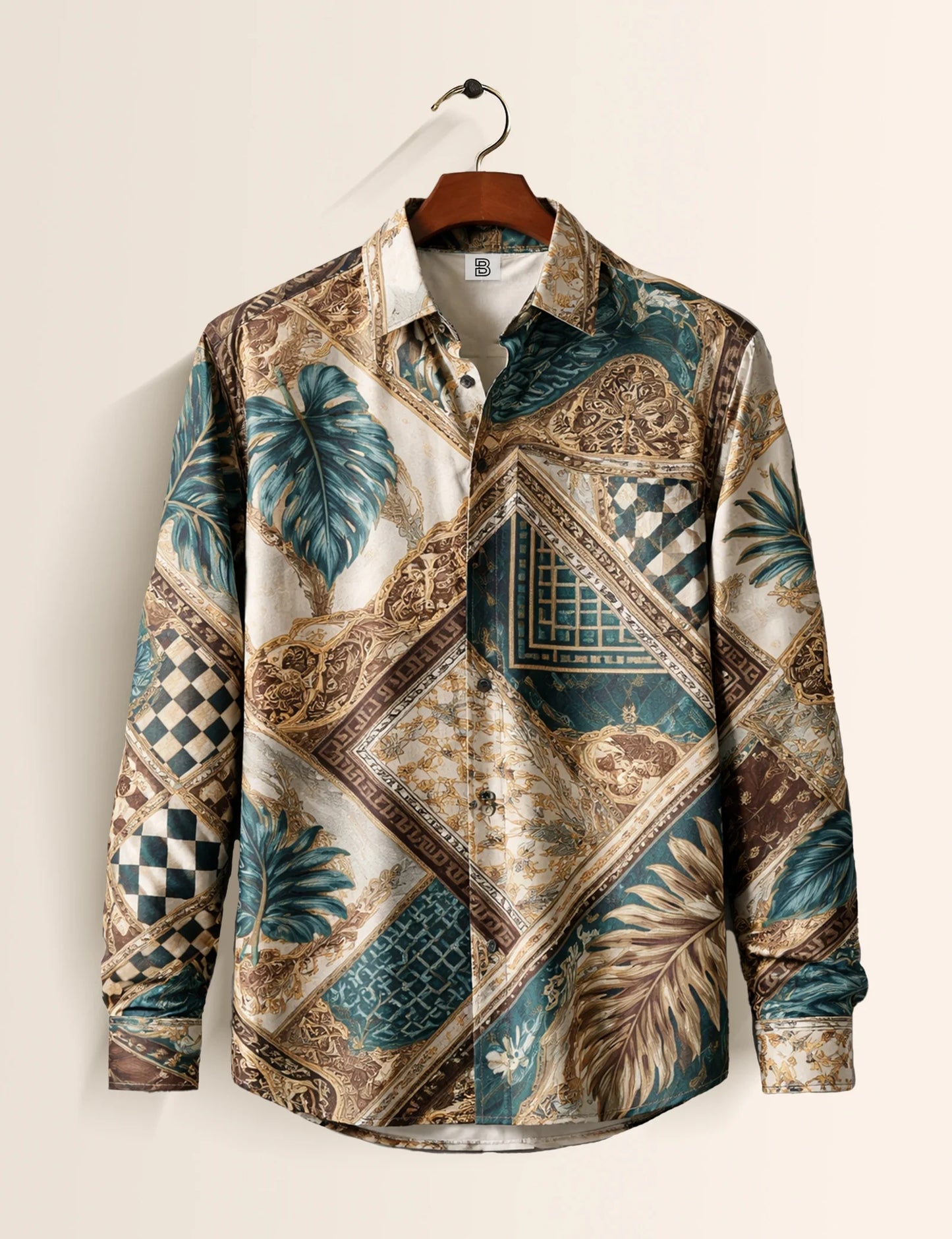 Graphic Mandala Street Style Men’s Premium Full-Sleeve Shirt - XPST