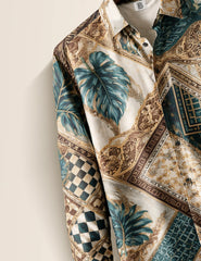 Graphic Mandala Street Style Men’s Premium Full-Sleeve Shirt - XPST