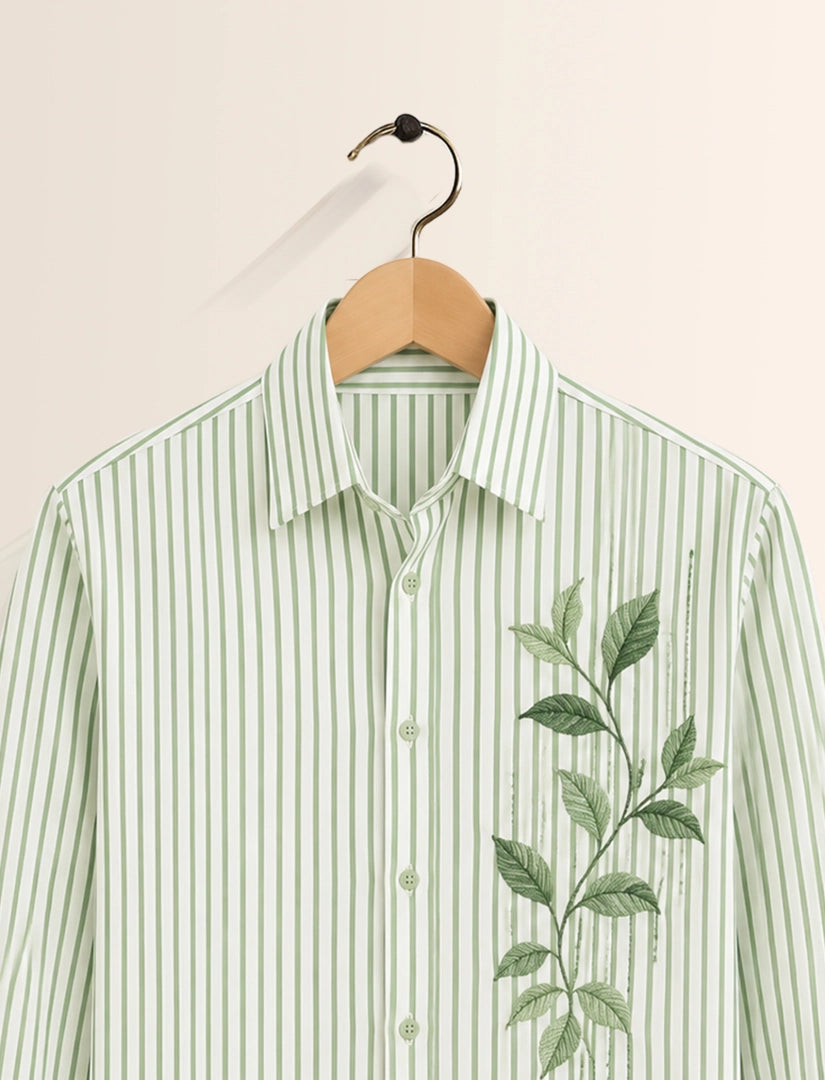 Green Line Street Style Men’s Premium Full-Sleeve Shirt - XPST