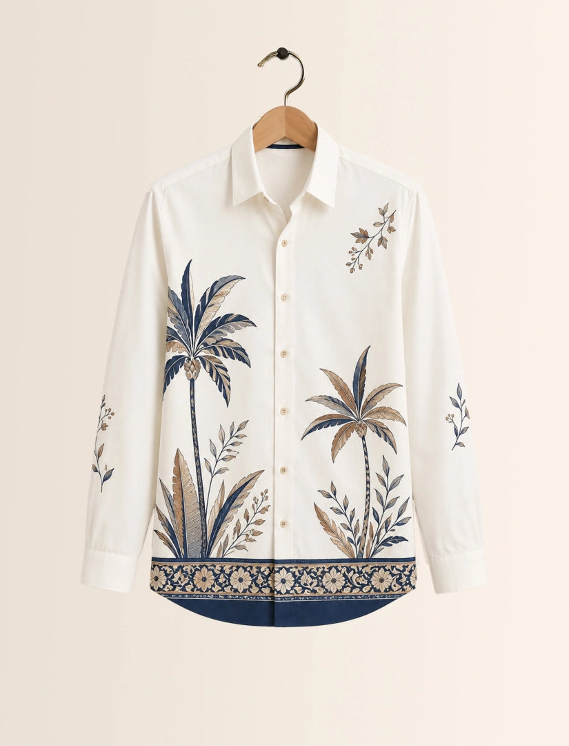 White Tree Street Style Men’s Premium Full-Sleeve Shirt - XPST