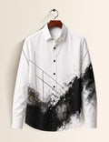 White Scratch Street Style Men’s Premium Full-Sleeve Shirt - XPST