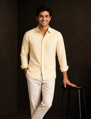 Yellow Lining Street Style Men’s Premium Full-Sleeve Shirt - XPST