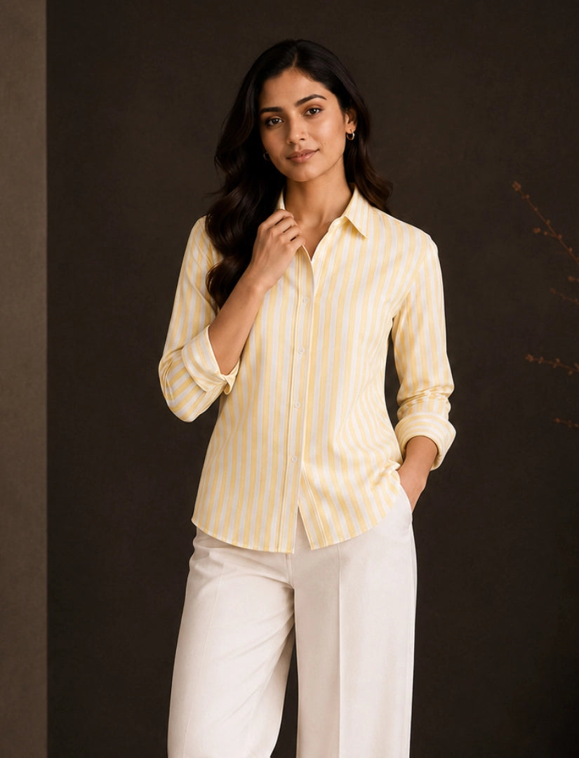 Yellow Lining Street Style Men’s Premium Full-Sleeve Shirt - XPST