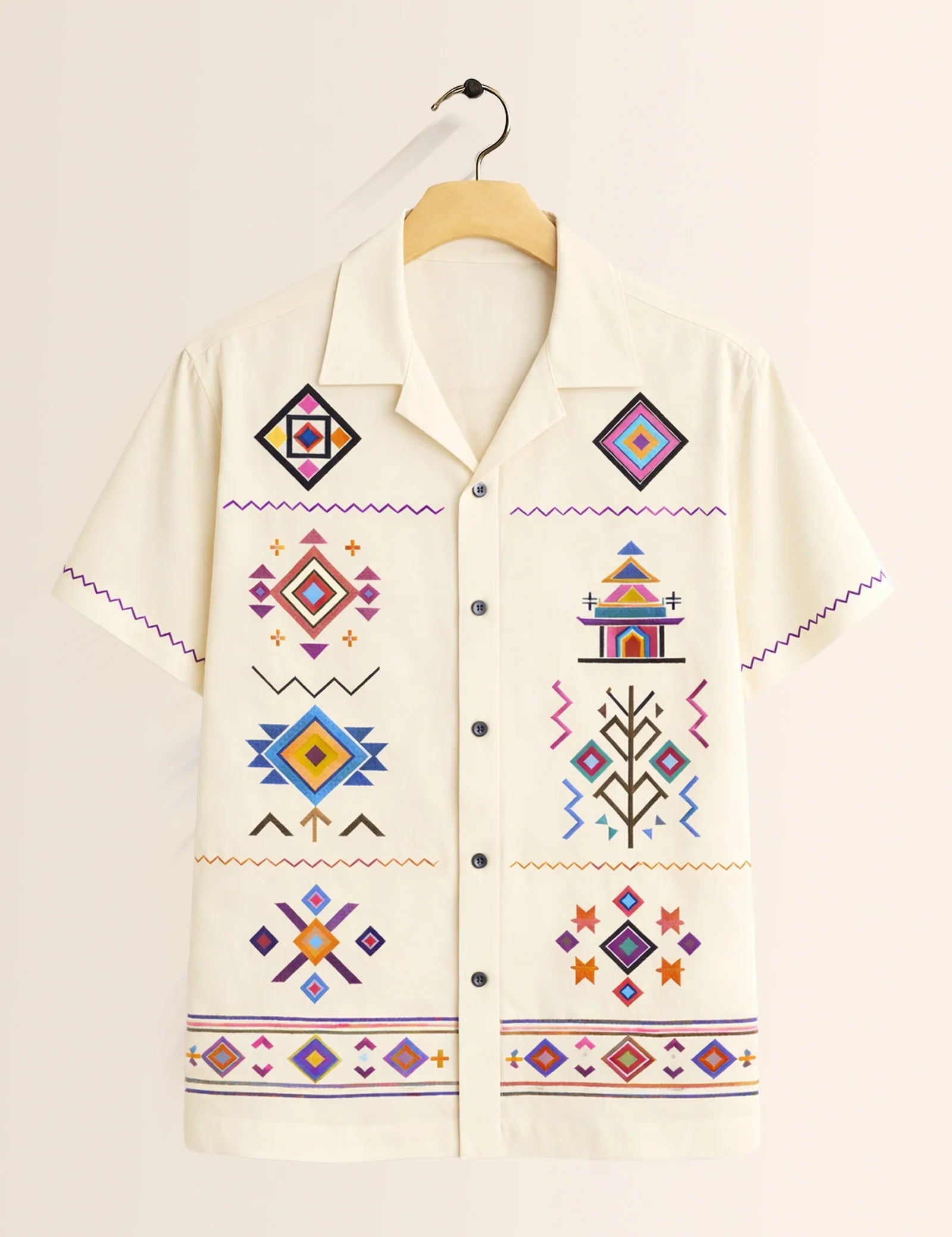 Triangle Multi Printed Boys Half Sleeves Shirts - XPST