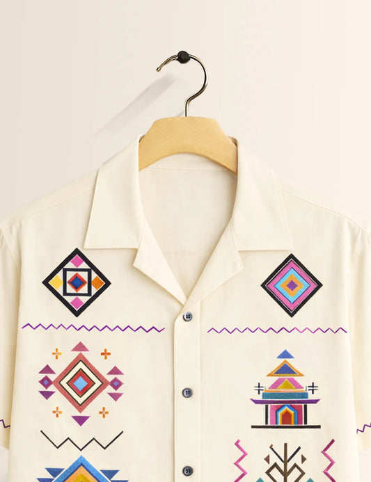 Triangle Multi Printed Boys Half Sleeves Shirts - XPST