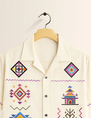 Triangle Multi Printed Boys Half Sleeves Shirts - XPST