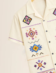 Triangle Multi Printed Boys Half Sleeves Shirts - XPST