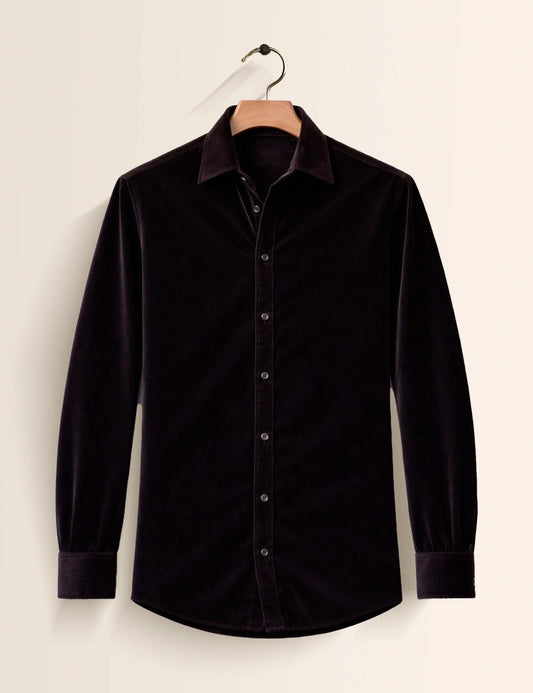Black Color Premium Signature Shirt – Elegant Texture & Luxurious Finish - XPST