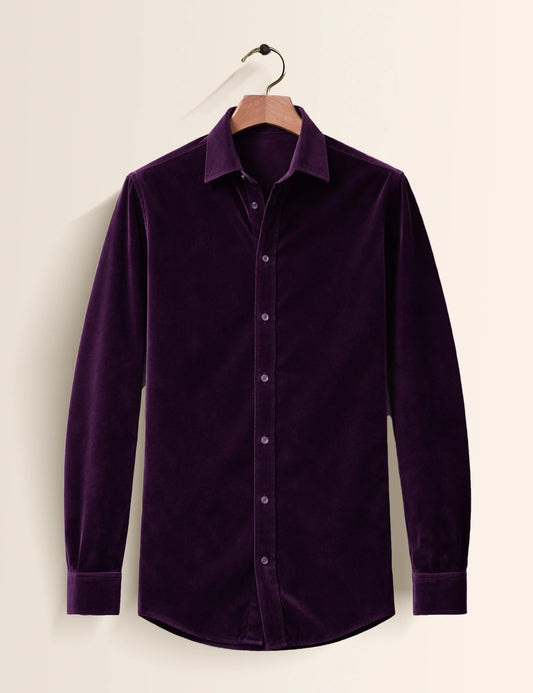 Purple Premium Signature Shirt – Elegant Texture & Luxurious Finish - XPST