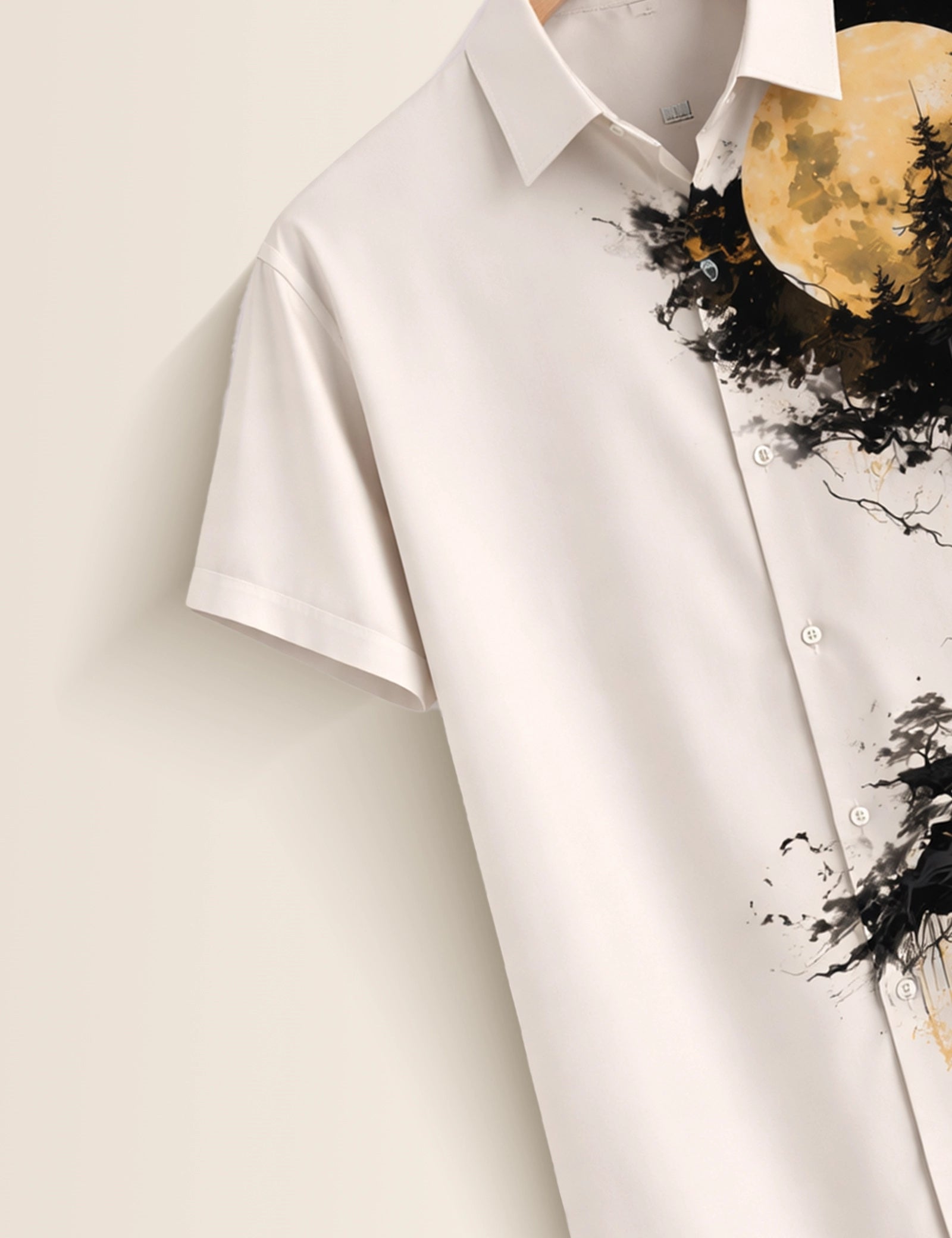 White Moon Mens Classic Half Sleeves Shirt - XPST