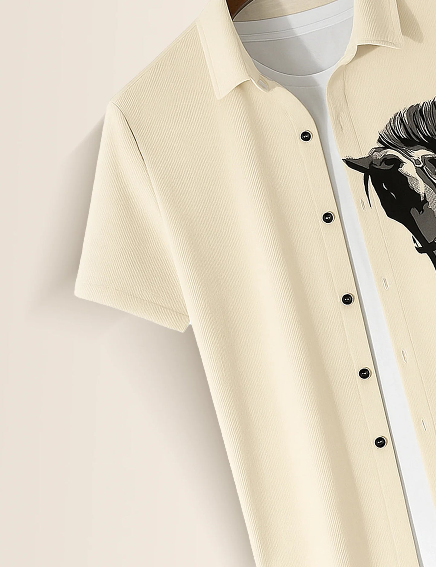 Horse Printed GenZ Vibe Premium Fancy Shirt – Trendy, Aesthetic & Street-Style Ready - XPST