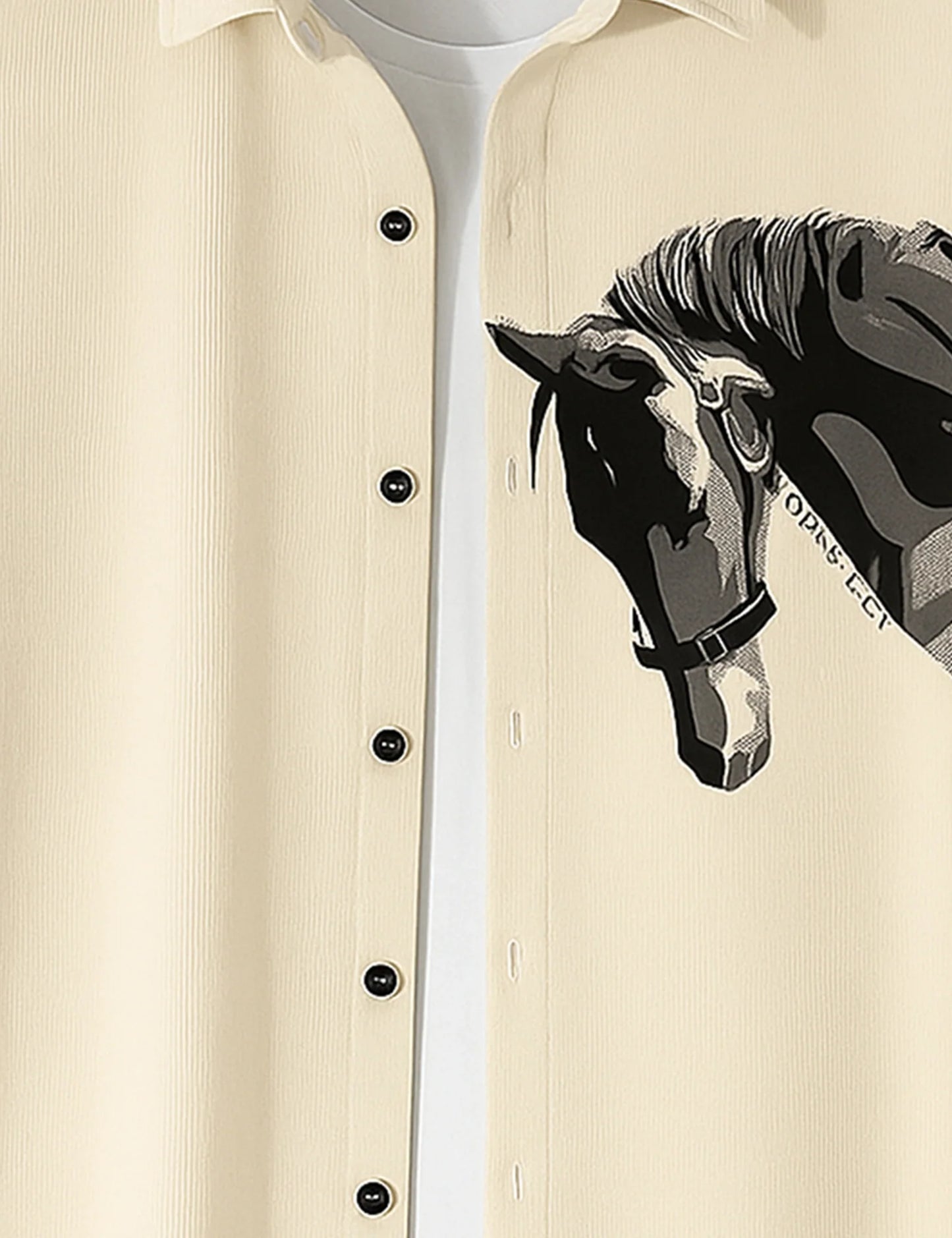 Horse Printed GenZ Vibe Premium Fancy Shirt – Trendy, Aesthetic & Street-Style Ready - XPST