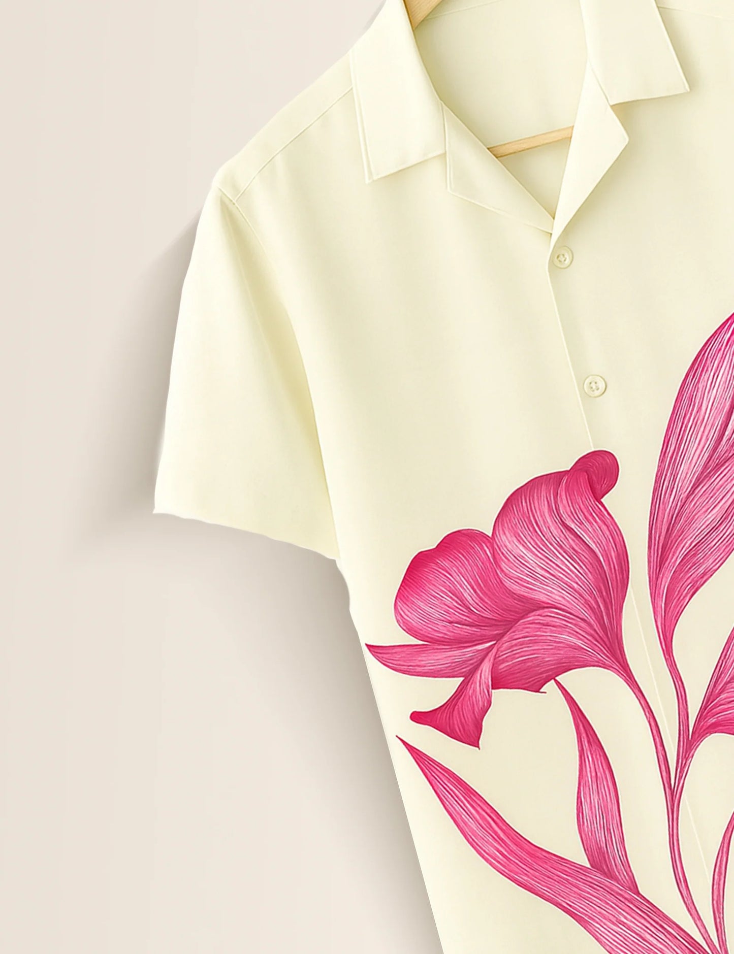 Pink Flower Printed GenZ Vibe Premium Fancy Shirt – Trendy, Aesthetic & Street-Style Ready - XPST